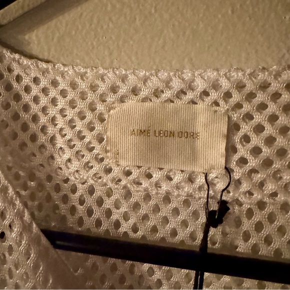 Aime Leon Dore — The Genesis Mesh Baseball Jersey Bright White Nas Paris - Picture 5 of 6